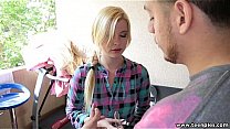 TeenPies Round ass teen Charlyse Angel gets hairy pussy creampied