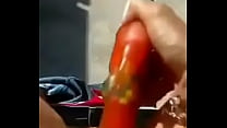 Squirting pussy with dildo