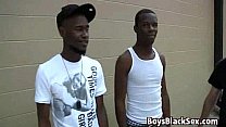 BlacksOnBoys -Gay Interracial Bareback Fuck Scene 01