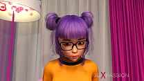Sweet sex wihth a shy japanese nerdy girl wearing glasses