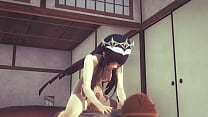Genshin Impact Hentai - Rosaria anal penetration