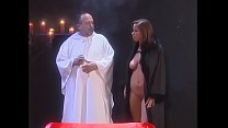 Muscular guy hard fucks an excited latina bitch in all poses in the church