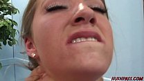 Sexy blonde Barbie Cummings gets nailed in the ass in doggystyle anal
