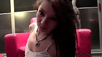 Alternative Teen Girl Emo Emily shows us her pussy