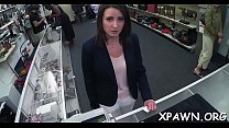 Girl is having sex in shop