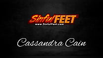 Cassandra Cain Foot Fetish JOI and She Wants Your Cum On Her Sexy Soles