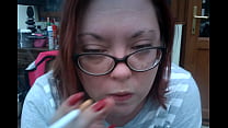 Start The Day With A Cigarette! BBW Smoking & Coughing