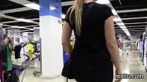 Beautiful czech chick was seduced in the shopping centre and fucked in pov