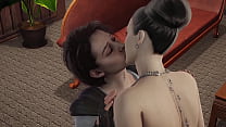 Resident Evil: Romantic Lesbian sex cunnilingus