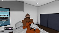 Roblox ebony bitch gets a dick in her pussy for the first time