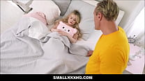 SmallXXXHD - Tiny Blonde Stepdaughter Lets Her Stepdaddy Fuck Her