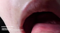 SUPER CLOSE UP BLOWJOB, PROFESSIONAL SUCKING SKILLS, LOUD LICKING SOUNDS & GIANT ORAL CREAMPIE