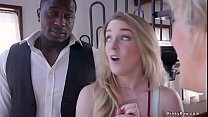Blonde girlfriend Kate Kennedy met her black bf Rob Piper with her huge tits MILF stepmom Dee Williams and he banged them with big black cock bdsm