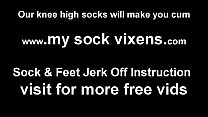 I want you to feel how soft my socks are JOI