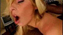 Hot white chick wrap her lips around a black cock