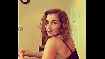 Tiny British milf, Lilithalgol, in heels and bodystocking plays with insertions