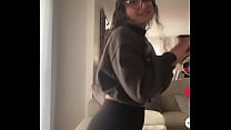 Girls dances and shows her nice ASS