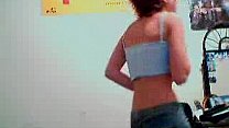 Teen cutie getting naked on webcam