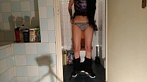 Slim teen girl pissing & in front of hidden cam pt2 HD