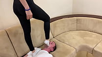 Petite Dominant Girl In Leggings - Hardcore Fullweight Trampling and Cruel Jumping Female Domination (Preview)
