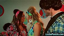 (abigail&jessa) Cute Lez Get Sex Dildo Punish On Cam By Mean Lesbian movie-04