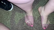 POV Cumshot beautiful feet