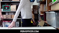 Skinny teen shoplifter chick gets rough fucked