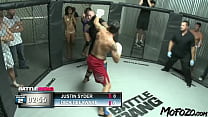 MOFOZO.com - Busty Brunette Is Getting Fucked By The Cage Fighter!