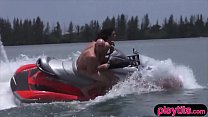 Fucking teen girls on a moving jetski? Yes, its possible!