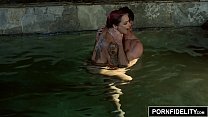 PORNFIDELITY Anna Bell Peaks Pounded Poolside