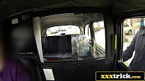 Kinky UK Nurse Giving Cab Driver a Dose of Her Black Pussy For a Free Ride