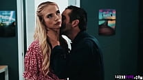 Petite hot babe Lana Sharapova gets some dick down from the pervy janitor and enjoys it