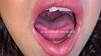 Sexy Latina Showing Her Mouth and Braces