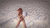 Beach Ball play example from adult visual novel "Beauty and the Thug" v. 0.3.5
