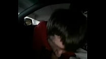 sucking regular buddy in his parked car again