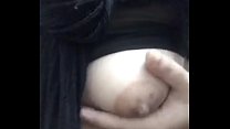 Slutwife plays with boobs