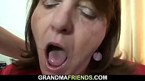 OLD fuck and shove in her mouth