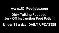 Dump a hot load on my oiled up feet
