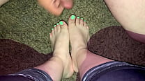 POV Cumshot beautiful feet