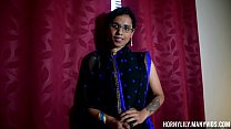 Desi step MILF loses her mind and makes you her in hindi