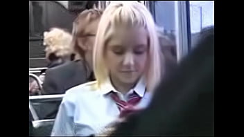 Blonde on train