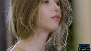 Big natural boobs Ukranian model hottie squeezes her amazing tits